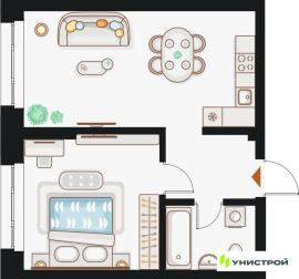 , 1-комн., Казань