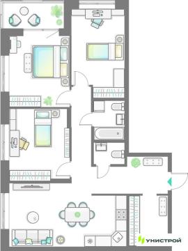 Новостройки, 3-комн., Казань