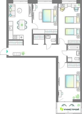 Новостройки, 3-комн., Казань