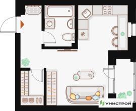 , 1-комн., Казань