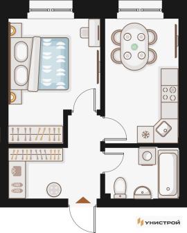 , 1-комн., Казань