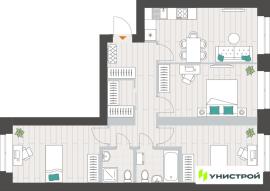 Новостройки, 3-комн., Казань