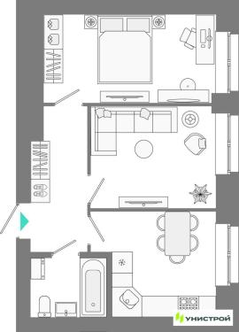 , 2-комн., Казань