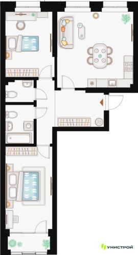 Новостройки, 2-комн., Казань