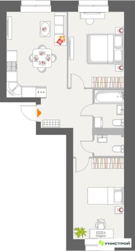 Новостройки, 2-комн., Казань