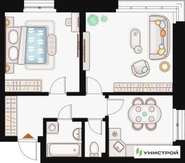 , 2-комн., Казань